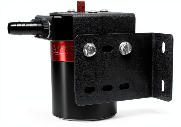 HPS Oil Catch Can Kit with 3/8" Barb Adapters, 6ft Hose – 5oz-5