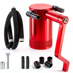 6.4L Billet Oil Catch Can Kit Auttoop Red for 2011-2021 Dodge Charger-0