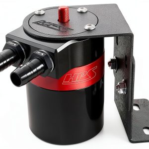 HPS Oil Catch Can Kit with 3/8" Barb Adapters, 6ft Hose – 5oz-0