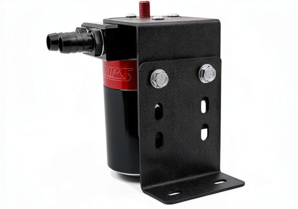 HPS Oil Catch Can Kit with 3/8" Barb Adapters, 6ft Hose – 5oz-4