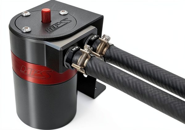 HPS Oil Catch Can Kit with 3/8" Barb Adapters, 6ft Hose – 5oz-3