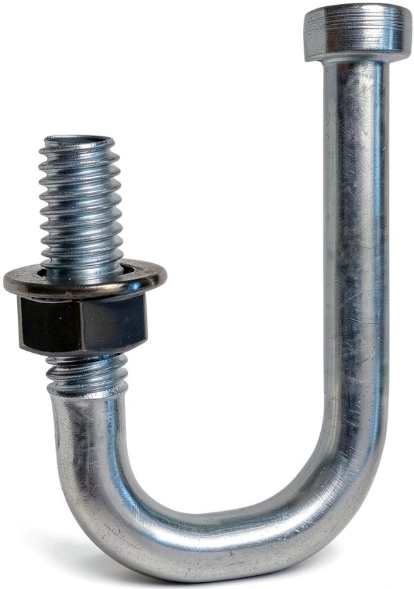J-Bolt Catch Adrian Steel Crossbox Set of 2, 2in Height x 4in Length-1
