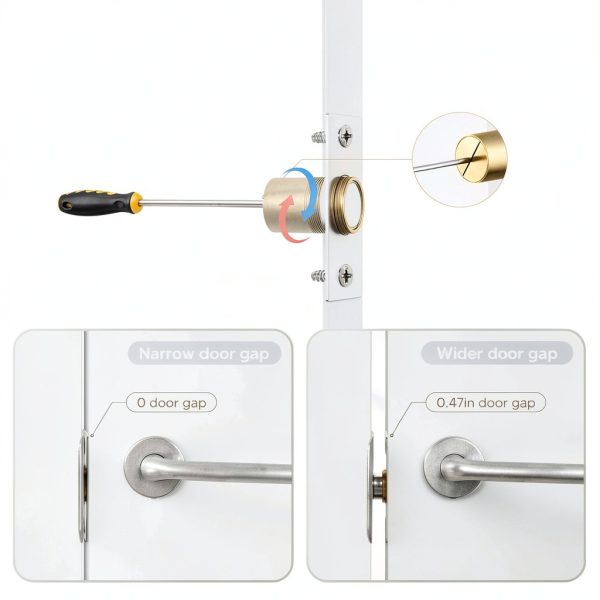 Closet Magnetic Door Catch by BINFEW – Silver Ball Latch 2‑Pack-3