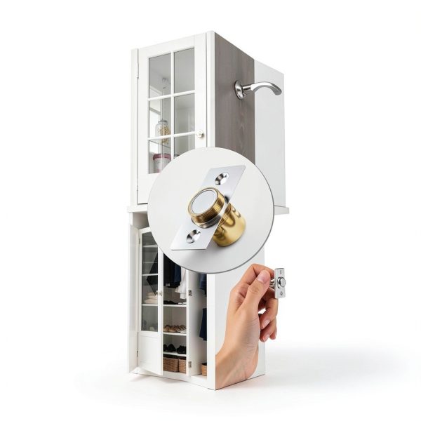 Closet Magnetic Door Catch by BINFEW – Silver Ball Latch 2‑Pack-5