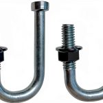 J-Bolt Catch Adrian Steel Crossbox Set of 2, 2in Height x 4in Length-0